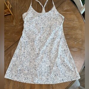 Outdoor Voices blue gray white design athletic dress